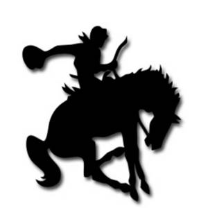 300x300 Rodeo Silhouette Clip Art