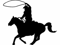 236x178 Rodeo Team Roping Silhouette Dxf File Free Download