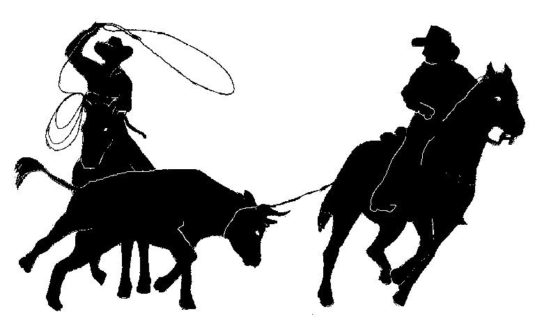 768x464 Team Roping Clip Art Team Roper Silhouette Pictures Animals