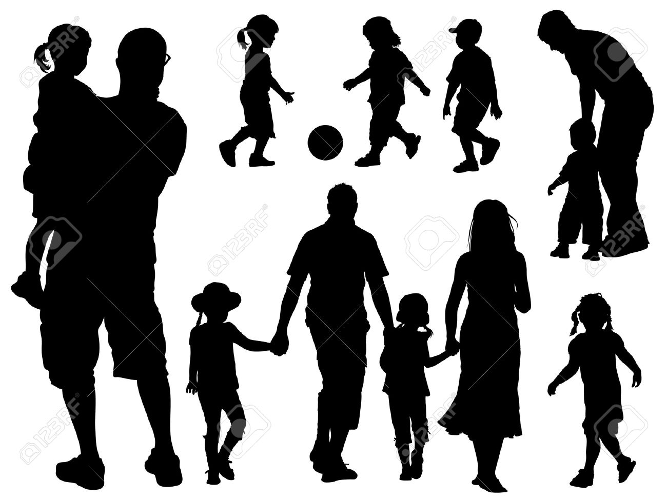 1300x975 Silhouette Clipart Parent