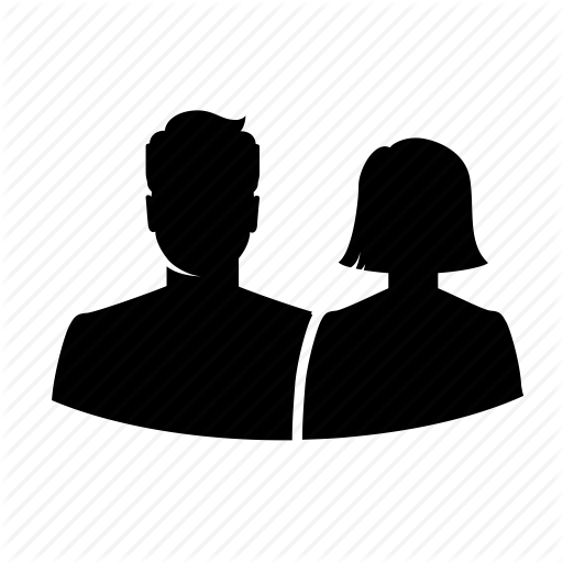 512x512 Avatar, Couple, Love, Romance, Silhouette, Team, User Icon Icon