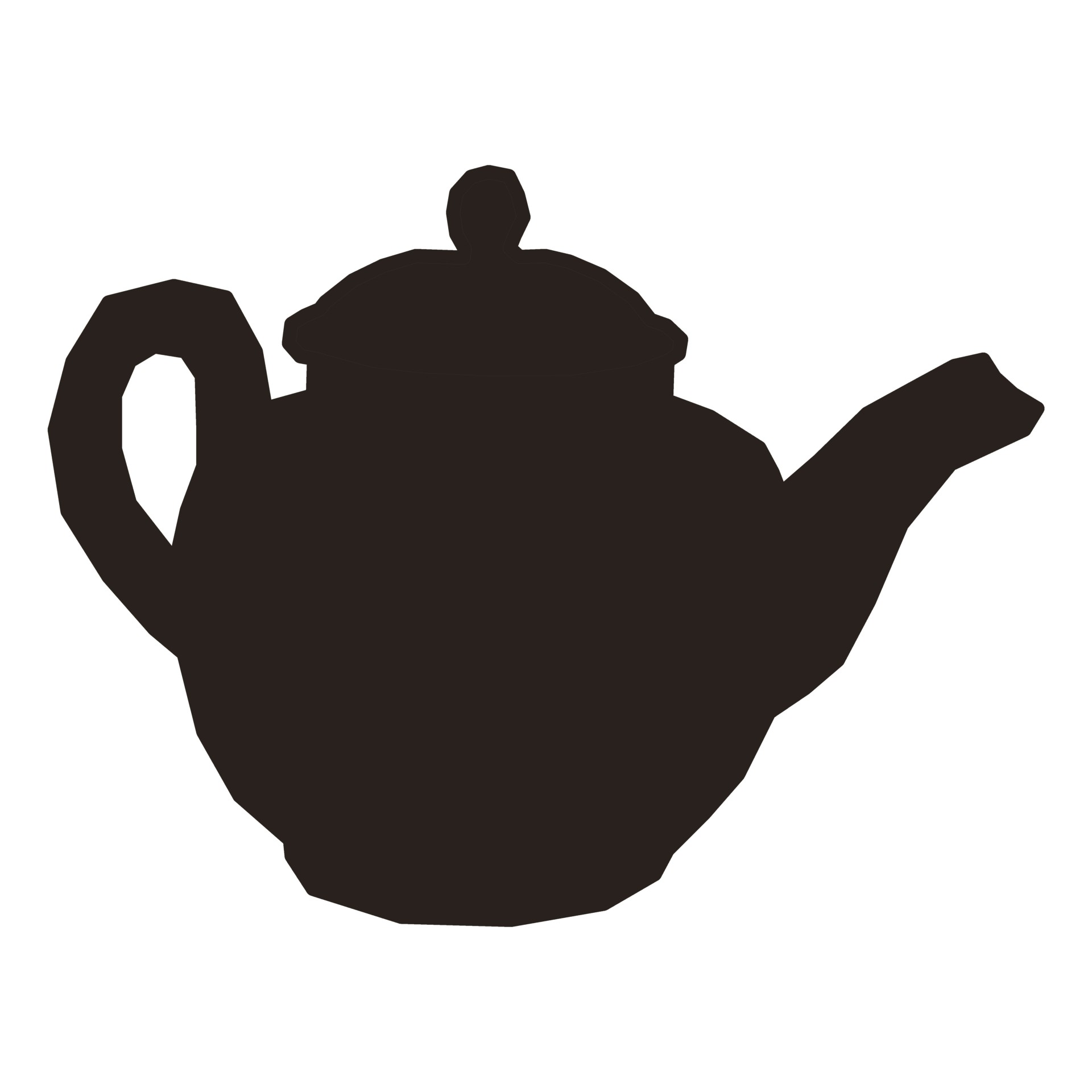 1920x1920 Teapot Silhouette Ii Free Stock Photo