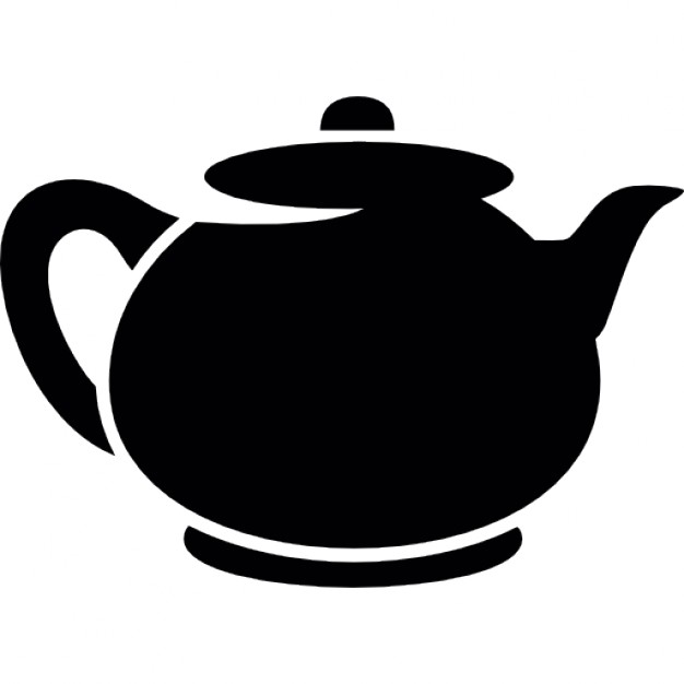 626x626 Teapot Black Shape Icons Free Download