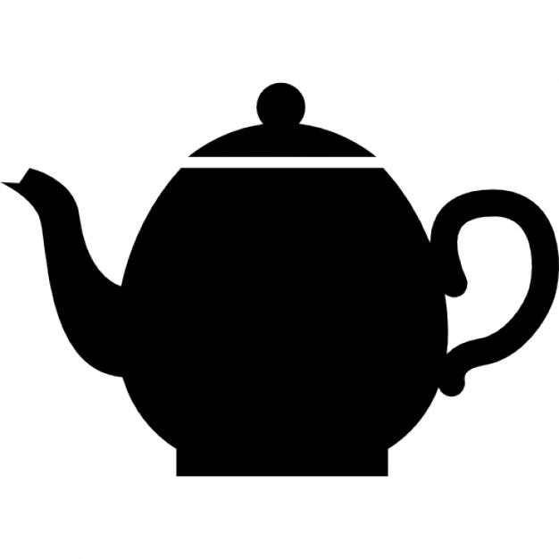 626x626 Teapot Black Side View Shape Icons Free Download