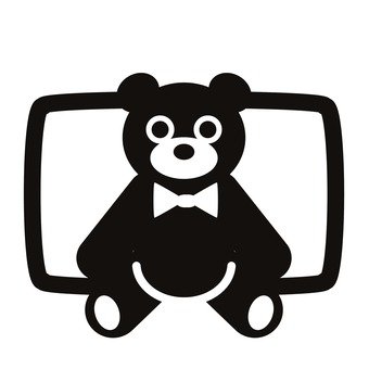 340x340 Free Silhouette Vector Bear Stuffed Animals