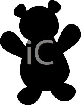 Teddy Bear Silhouette Clip Art at GetDrawings | Free download