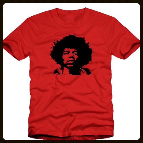 500x500 Hendrix Silhouette Guitar Music T Shirt