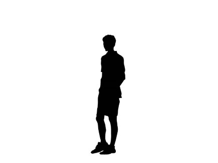 435x326 Silhouette Clipart Teenager