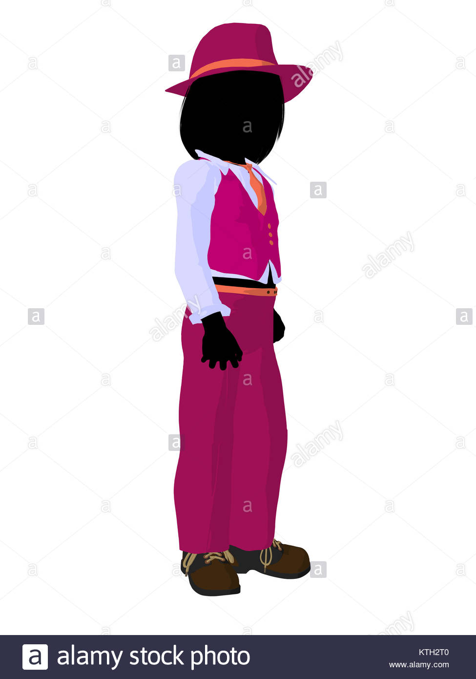 975x1390 Teen Business Silhouette Illustration On A White Background Stock