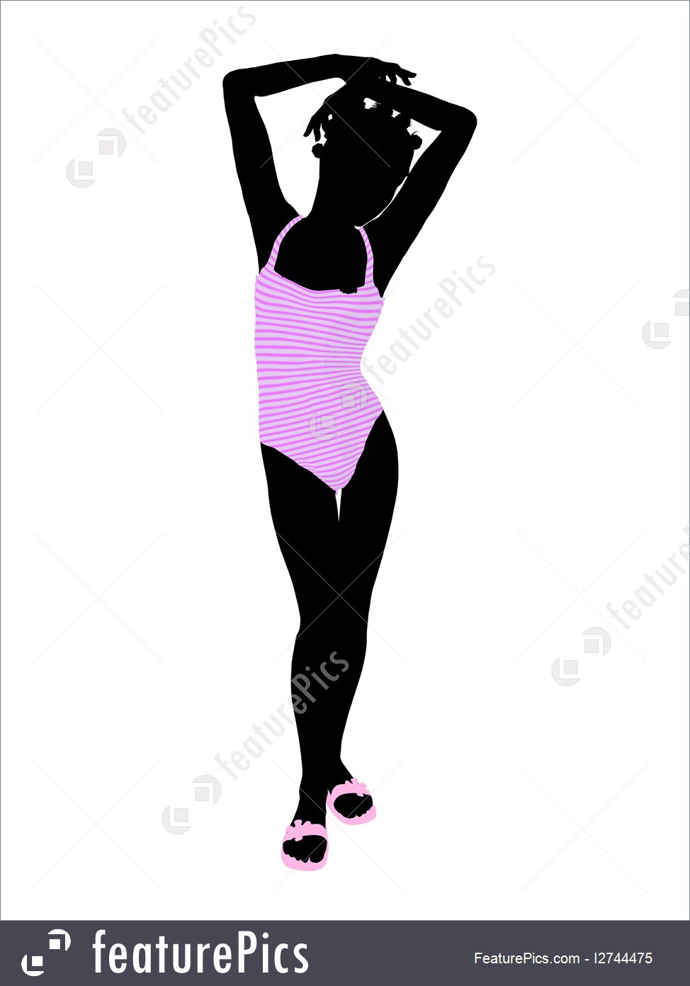 974x1392 Illustration Of Teenager Girl Silhouette