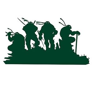 300x300 Teenage Mutant Ninja Turtles Silhouette Vinyl Bumper Sticker Decal