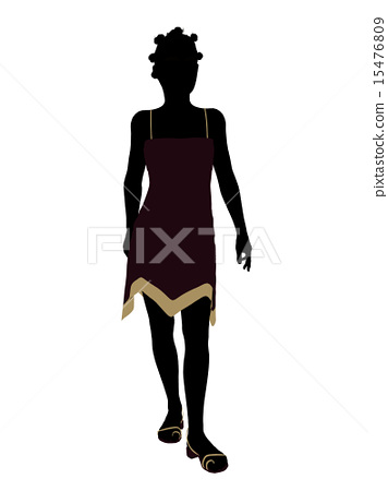 356x450 African American Teenager Illustration Silhouette