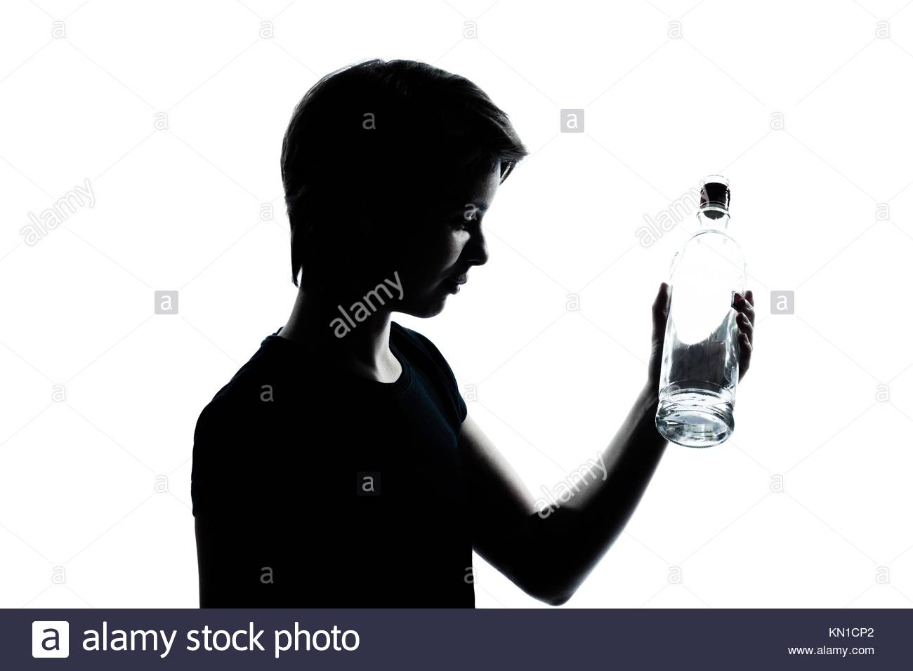 1300x956 One Caucasian Young Teenager Silhouette Boy Or Girl Portrait