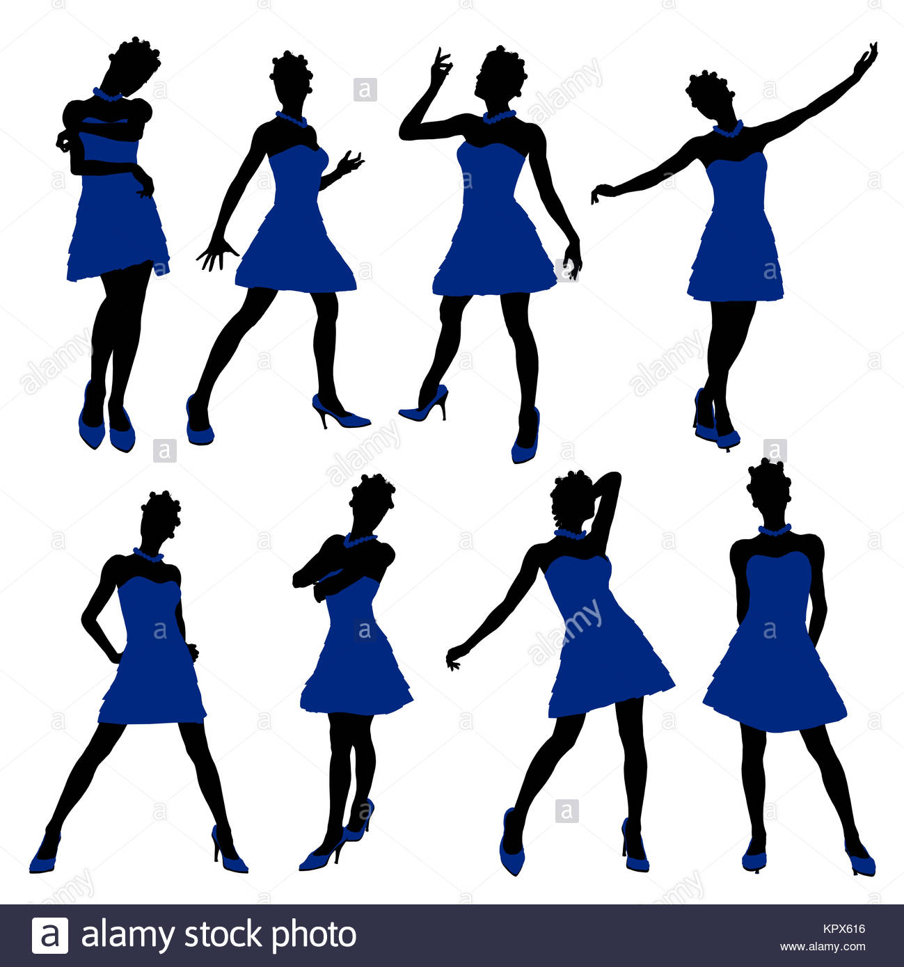 1299x1390 African American Teenager Silhouette On A White Background Stock