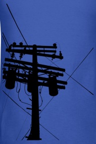 190x285 Telephone Pole Silhouette By Shopppe Spreadshirt