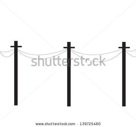 450x420 Telephone Poles Line, Tech, High, Pole, Wire, Power, Cable, Black