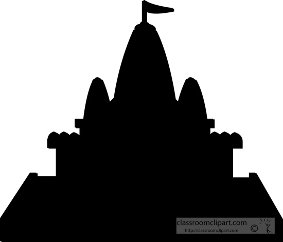 550x471 Silhouette Of A Buddhist Temple Clipart Station