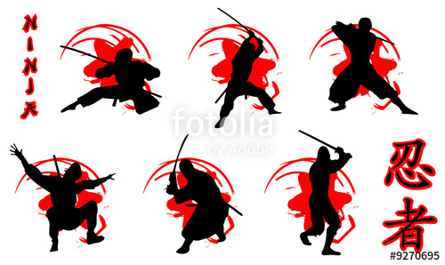 500x298 Swordsman Silhouette Clipart
