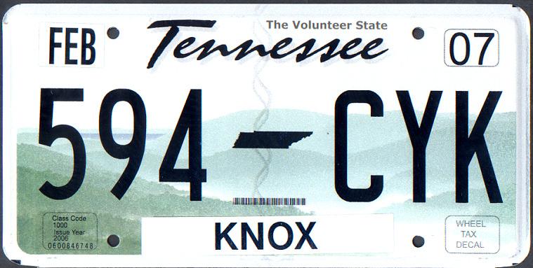 759x383 The Hyphen In A Tennessee License Plate Is A Silhouette