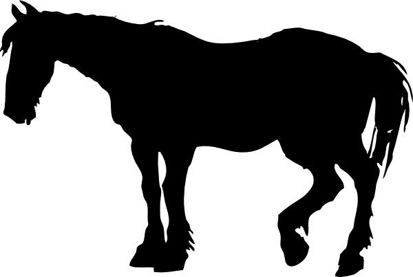 600x403 Tennessee Walking Horse Silhouette Free Vector Download (6,311