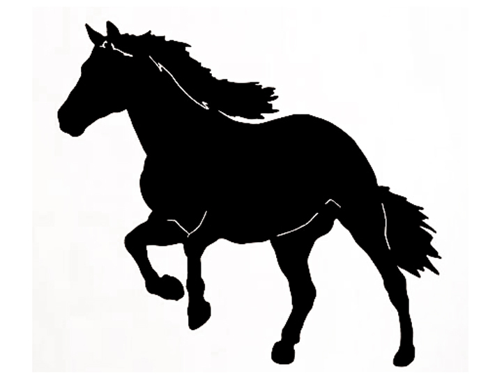 700x542 Pattern Wall Sticker Decal Quote Vinyl Big Horse Western Kids Room