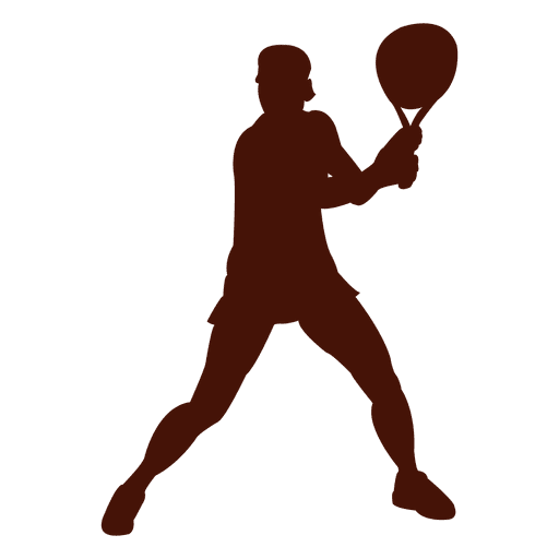 512x512 Tennis Player Playing Silhouette