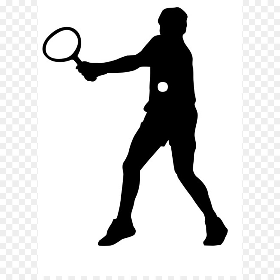 900x900 Silhouette Sport Tennis Clip Art