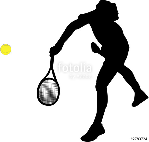 500x477 Tennis Player Silhouettes Stock Photo And Royalty Free Images