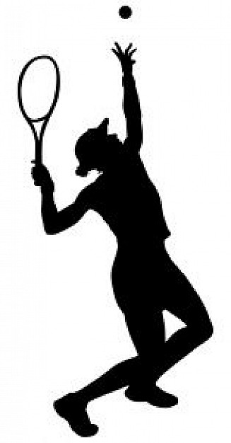 327x626 Tennis Silhouette 2 Photo Free Download