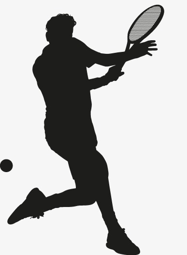 387x526 Tennis Silhouette Figures, Tennis, Character, Sketch Png