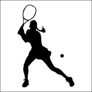 300x300 Girl Tennis Silhouette Clipart