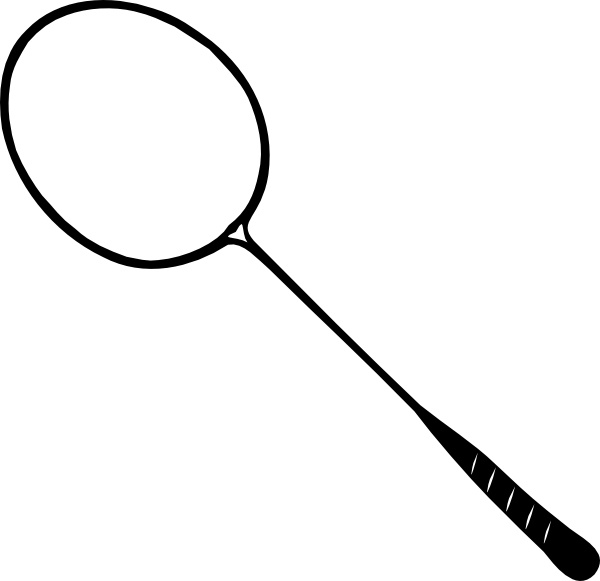 600x581 Free Badminton Silhouette Cliparts, Hanslodge Clip Art Collection