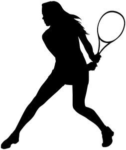 253x300 Girl Silhouette Tennis Silhouette Female Katagaci