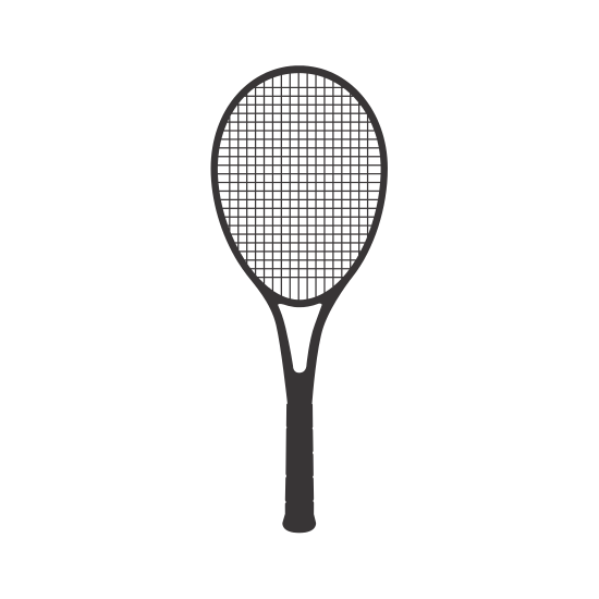 550x550 Tennis Racket Silhouette