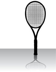 184x235 Tennis Racket Silhouettes Vector Premium Clipart