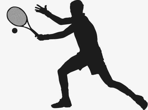 516x384 Tennis Silhouette Figures Vector, Man, Movement, Tennis Png