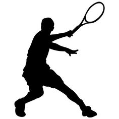 Tennis Serve Silhouette