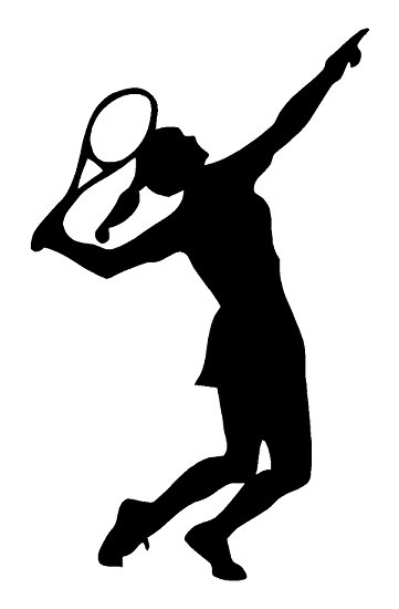 361x550 Tennis Player Girl Vinyl Car Truck Sticker Decal