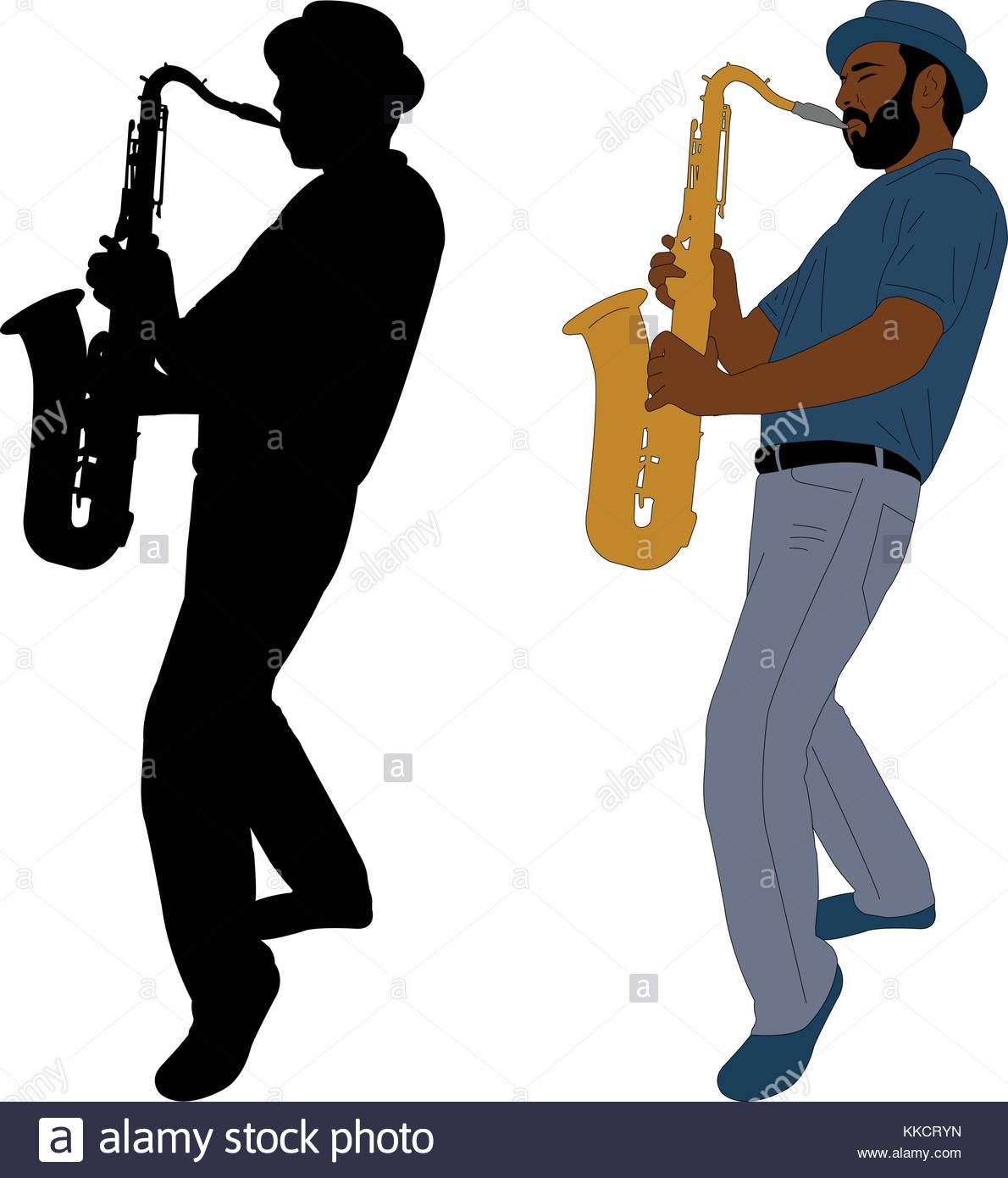 1190x1390 Saxophone Silhouette Stock Vector Images
