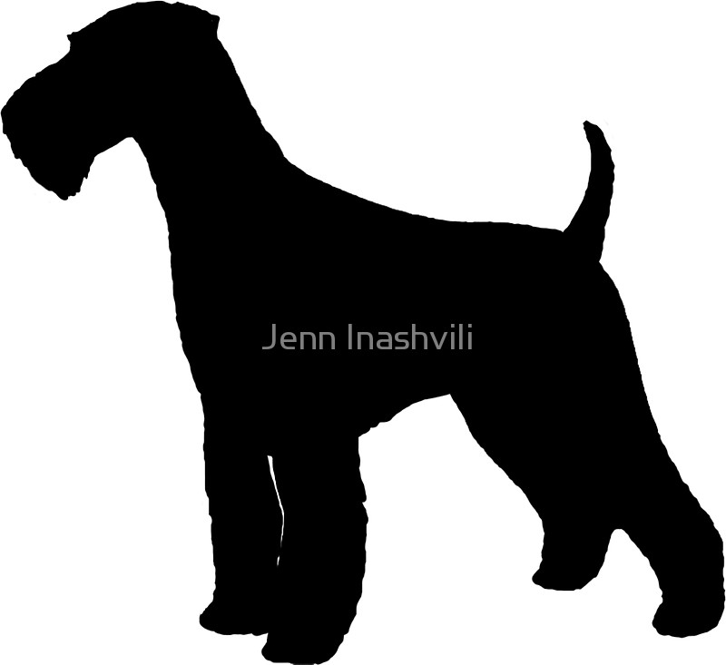 800x733 Airedale Terrier Silhouette(S) Stickers By Jenn Inashvili Redbubble