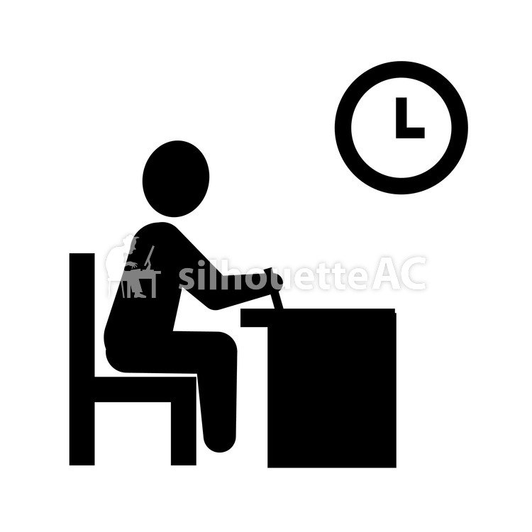 750x750 Free Silhouettes 3 Hours, Icon, Simple