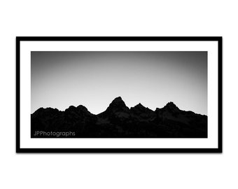 340x270 Grand Tetons Stained Glass Winter Panel Also In Autumn