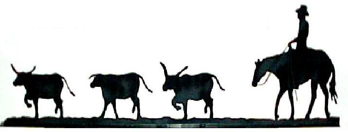 715x272 Texas Longhorn Silhouette Clipart