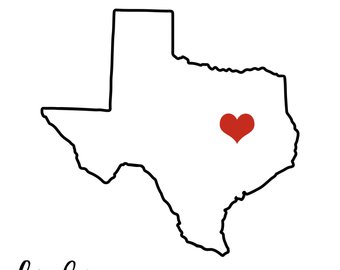 340x270 Texas Shape Svg Etsy