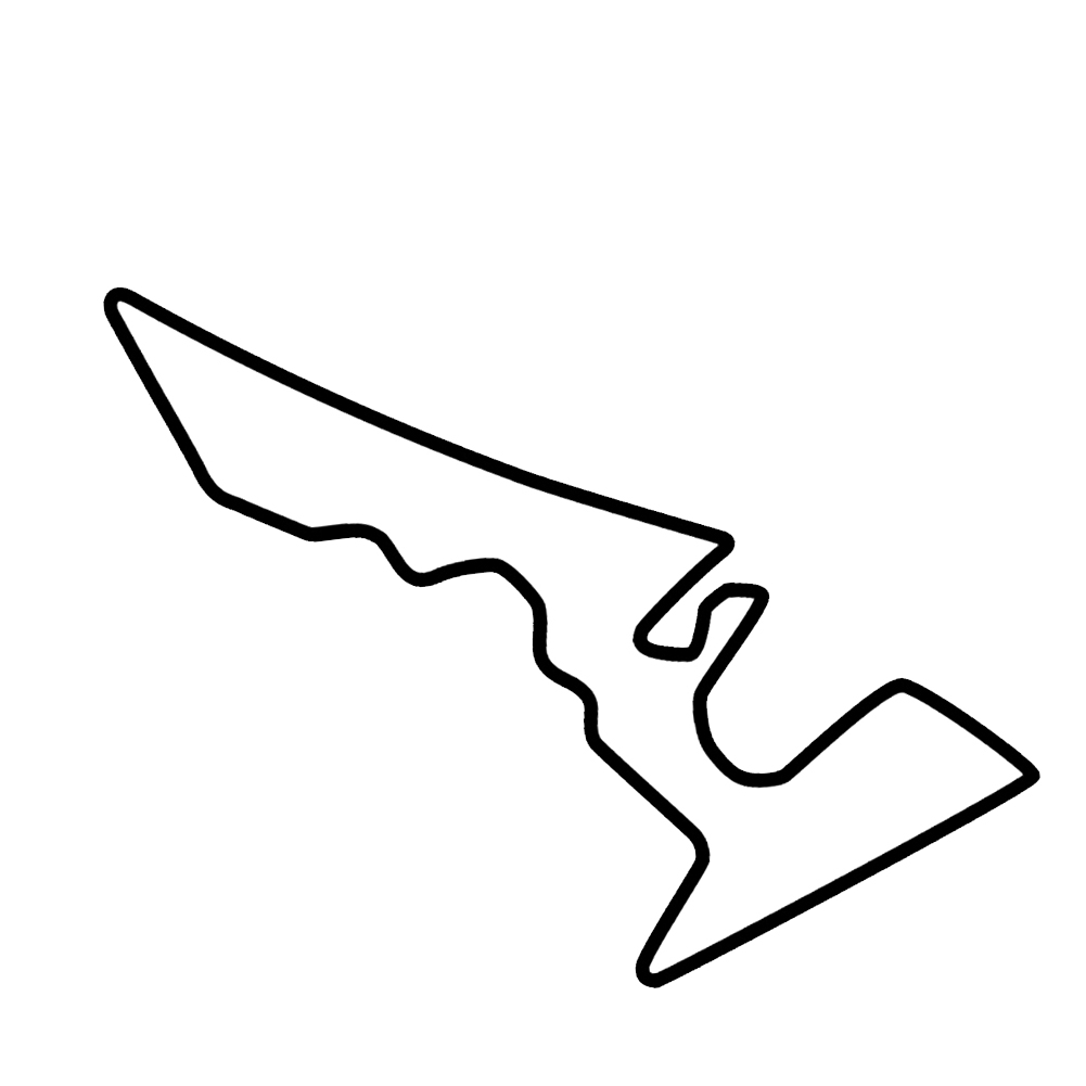 1001x1001 Of The Americas Austin Texas Race Track Map Vinyl Sticker Car Decal