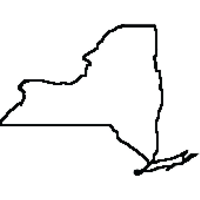 700x700 Michigan State Map Outline