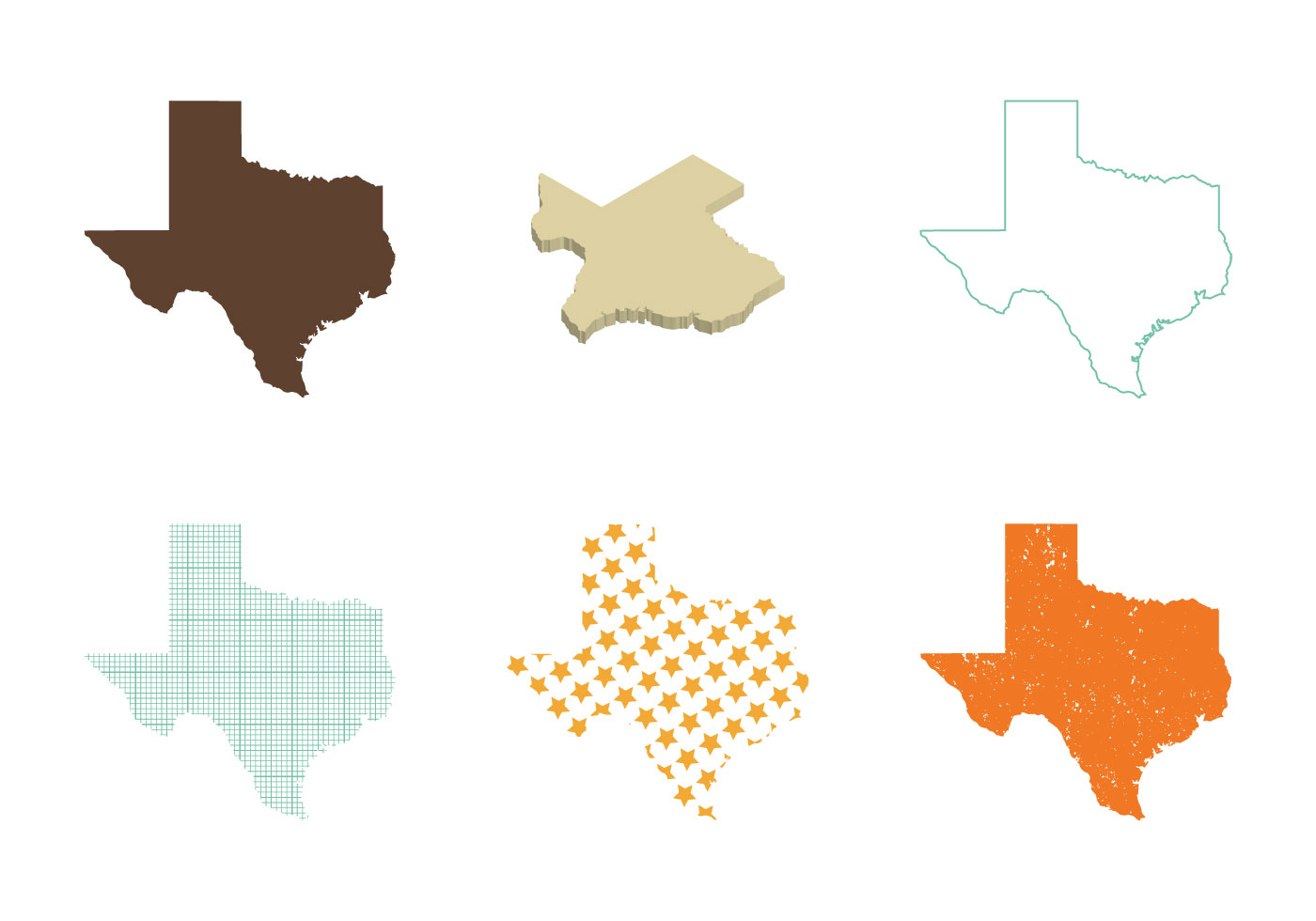 1400x980 Texas State Free Vector Art