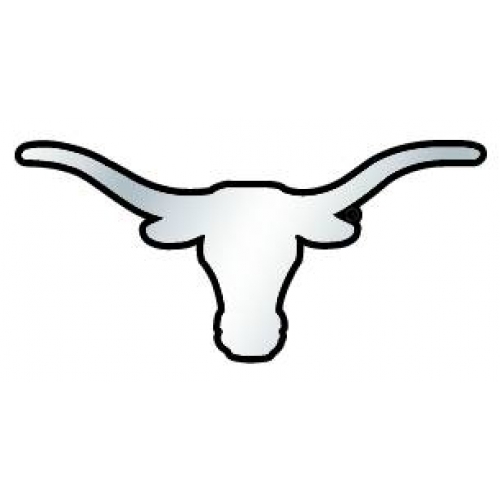 500x500 Texas Outline With Longhorn Clipart