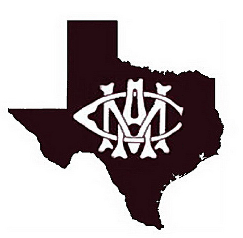 500x490 Four Versions Of The Texas Aampm Logo Inside The State Silhouette