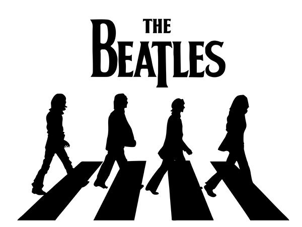 The Beatles Abbey Road Silhouette at GetDrawings | Free download